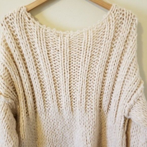 Free People Be There Pullover Cozy Sweater Cream - Picture 11 of 12